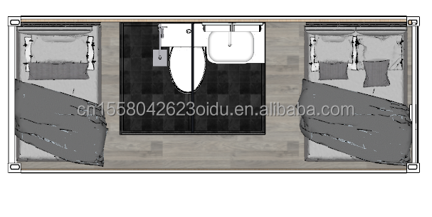 Office Building Removable Foldable Container House for Living and Office Prefab