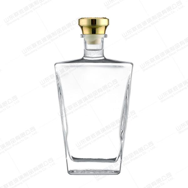 Buy cheap Rubber Stopper Sealing Type Square Glass Wine Bottle From Healthy Lead Free Glass from wholesalers