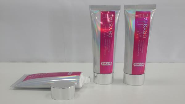 Buy cheap Holographic Laminate Cosmetic Packaging Tube Squeeze 90g Flat Oval Tube from wholesalers