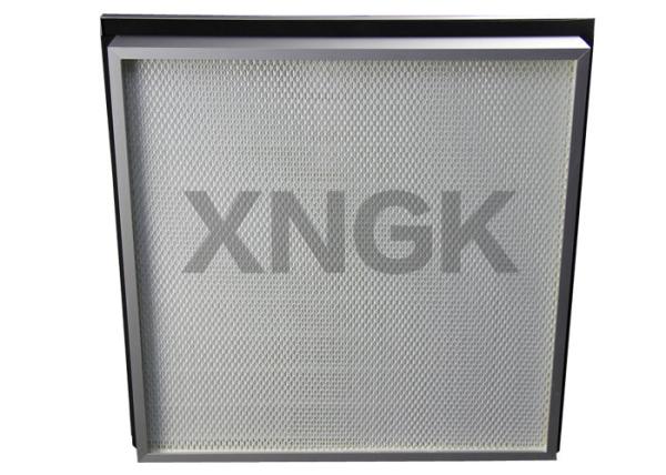Flange Carbon Hepa Filter Single / Double Header , HV Glass Fiber Media Small