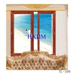 Toughened Glass Wooden French Windows And Doors German hardware Strong