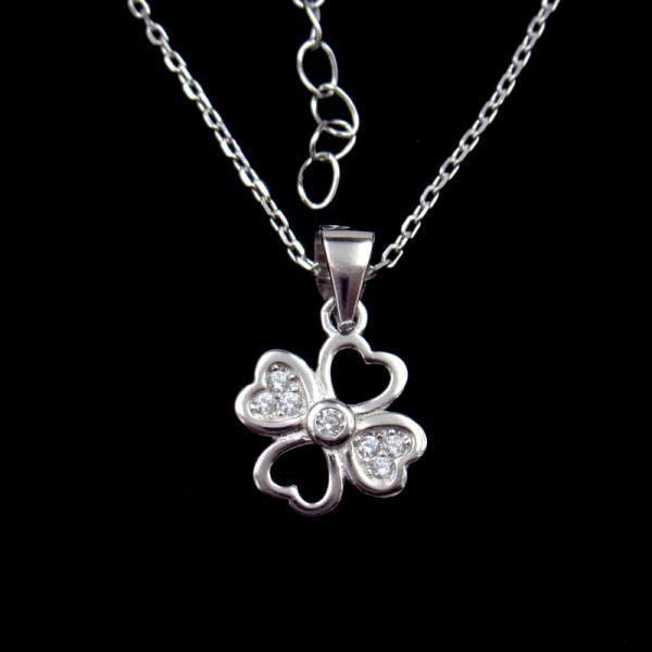 Buy cheap Luxury Cubic Zirconia Solitaire Necklace / Flower CZ Stone Necklace from wholesalers