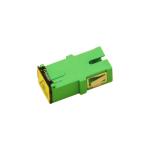 Plastic FTTx Coupler Standard SC / APC Fiber Optic Adapter Compact QADSC-APC-003