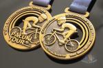 Bike Sports Marathon Finisher Metal Award Medals Imitation Antique Gold Plating