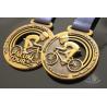 Buy cheap Bike Sports Marathon Finisher Metal Award Medals Imitation Antique Gold Plating from wholesalers
