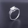 Buy cheap Flower Shape Silver Cubic Zirconia Rings Minimalist Style Pure 925 Silver For Little Girl from wholesalers