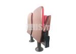 Fabric Chaise Cinema Audience Chair With Single Steel Leg
