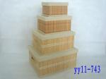 folding bamboo storage basket