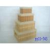 Buy cheap folding bamboo storage basket from wholesalers