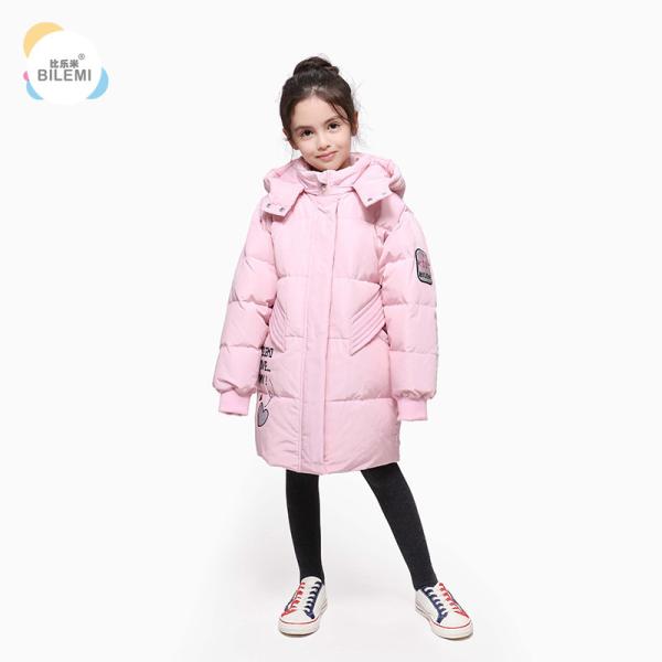 Clothing Wholesale Children Warmest Down Filled Jackets Pink Kids Clothes Winter