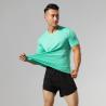 Buy cheap Custom Logo T Shirt 95%Cotton 5%Spandex Gym Fitness Training Plain Men T Shirt from wholesalers