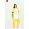 Buy cheap Unisex Adult Tiger Onesie Pajamas Soft Warm Flannel Yellow Tiger Custom Logo from wholesalers