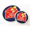 Buy cheap Vintage Trucker Hat Patches Diamond Shape Twill Embroidered Emblems from wholesalers