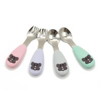 Buy cheap BPA Free ASTM Baby Silicone Fork Set With Utensils Case product