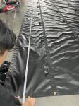 Blue PVC Coated Fabric For Flatbed Tarps With High Durability