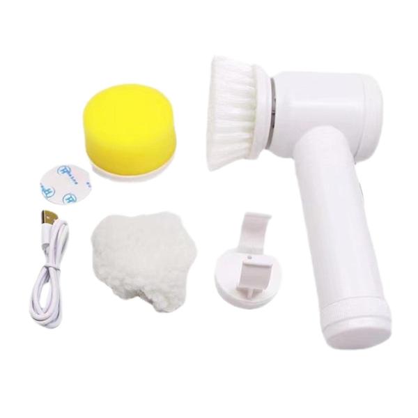 Buy cheap 5 In 1 Multifunctional Cleaning Brush With 3 Replacement Brush Heads from wholesalers