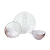 Buy cheap Hand Made 28.5cm Crystal Glass Plates Centrifugal Casting Pink & clear from wholesalers