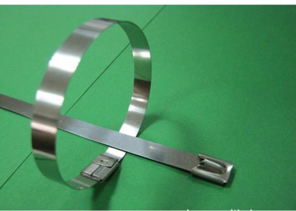 Buy cheap Self Locking Type Stainless Steel Cable Ties Wiring Wraps 7.6mm , 12mm from wholesalers