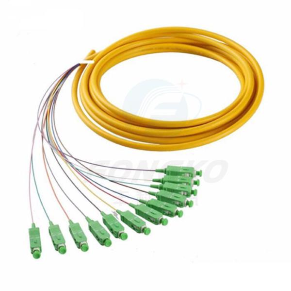 Buy cheap 12F FTTH Fiber Optic Pigtails SC APC UPC SM G.657A1 Fibre Optica Cable from wholesalers