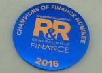 Anodized Metal Souvenir Badges , waterproof Aluminum Stamped Police Emblem