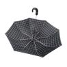 Buy cheap Strong 2 Folding Golf Umbrella Windproof Tartan Design With Crook PU Handle from wholesalers