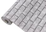 Retro 3D Brick Wall Effect Wallpaper For Sitting Room , Chinese Style Wallpaper