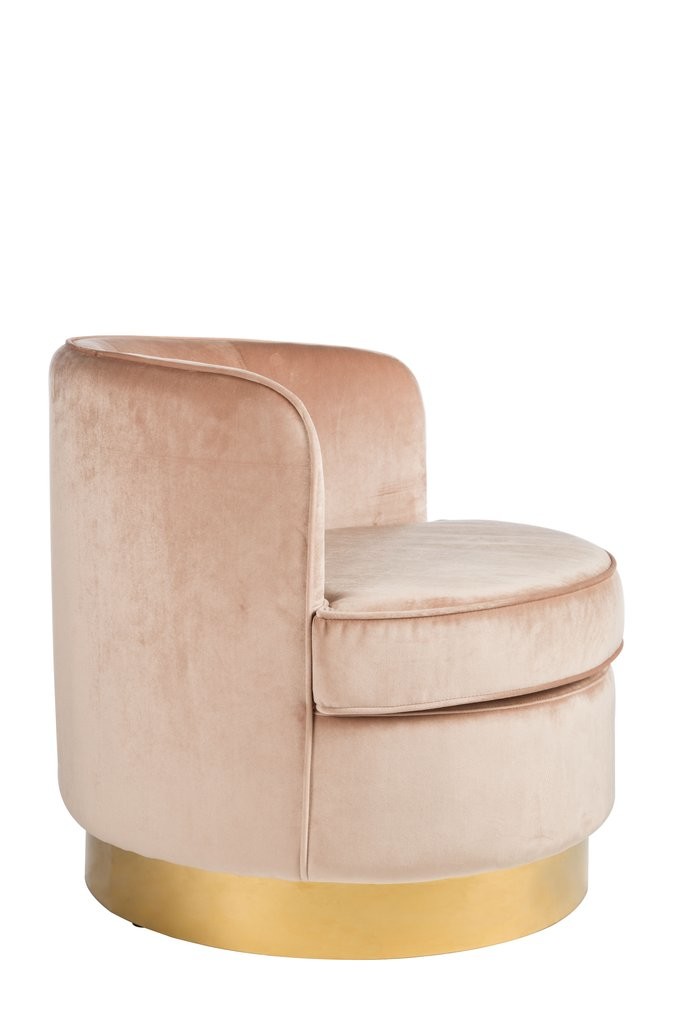 NEW design pink fabric velvet lounge metal base chair for wedding rental