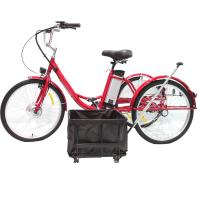 Buy cheap 24 Inches Pink Multifunctional Adult Tricycle With Passenger Seat Removable product