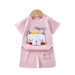 Cotton Cartoon Home Wear Kids Clothing Shorts Short Sleeve Casual Two Piece