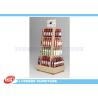 Buy cheap Mobile Wine Wooden Display Stands MDF Melamine Display Stand With Casters from wholesalers