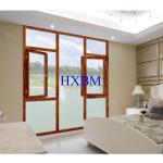 Strength Enhanced Alu Wood Windows , Customized Color wood Clad aluminum Windows