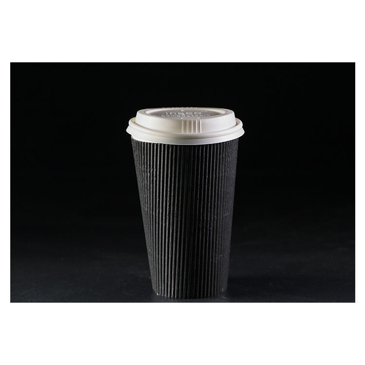Biodegradable CPLA Coffee Cup Lid Non Plastic Strawless Lid For Hot And Cold Drink