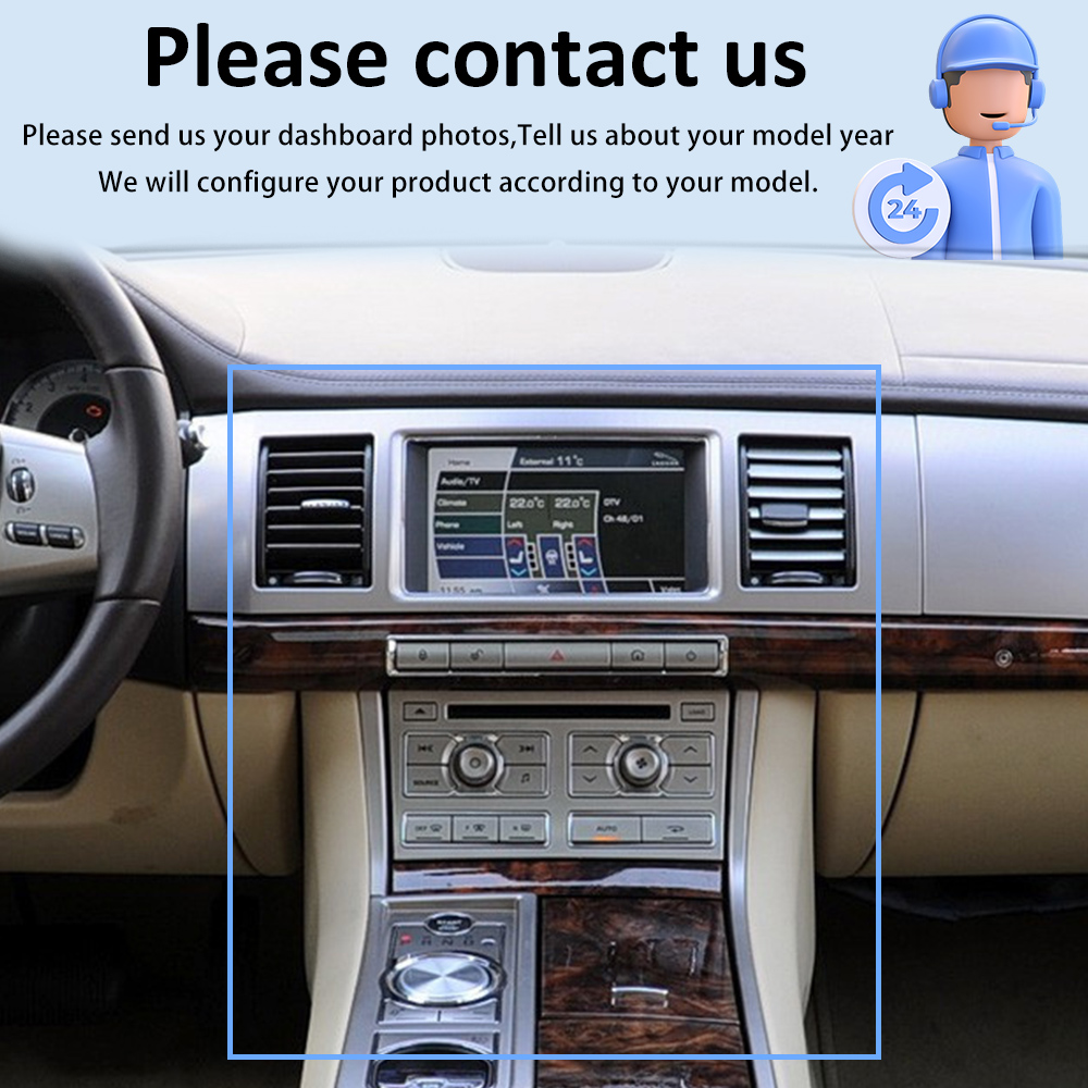 Keep Original Car Functions Android Head Unit For Jaguar XJ 2007-2014 With CarPlay