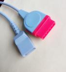 GE Utah Invasive Blood Pressure Cable 12ft Grey Rect 11pin To Utah-4pin
