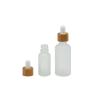 Buy cheap Frosted 50ml Bamboo Glass Essential Oil Dropper Bottles from wholesalers