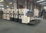 Flexo Lead Edge Feeder Double Colors Printer Slotter Machine Speed 120Pcs / Min
