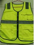 Multiple Pocket Polyester Safety Vest 120g Personalised Hi Vis Vest