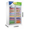 Buy cheap 1000L Commercial Beer Coolers , Stainless Steel Upright Double Door Display Freezer from wholesalers