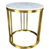 Buy cheap Gelaimei Luxury Hotel Coffee Tables White Marble Coffee Table 600mm Dia from wholesalers