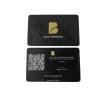 Buy cheap Etch Logo Plated Matte Black 85x54mm Metal Brass Business Cards from wholesalers