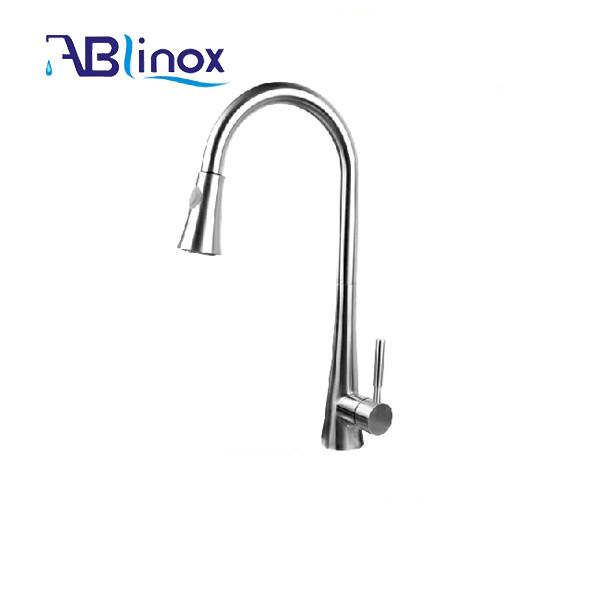 Buy cheap 304 Spring Pull Down Kitchen Stainless Steel Faucet from wholesalers