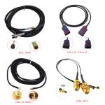Nickel Plated Rg58 Lmr200 Lmr240 Rf Coaxial Tnc To Sma Cable