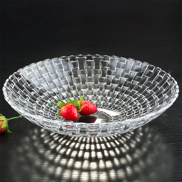 High Quality Gold Spraying 33*2.1cm Glass Charger Plate for Dinnerware