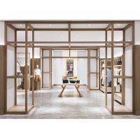 Buy cheap Fashion Modern Clothing Display Shelves MQ-S112 Wooden With Baking Paint product