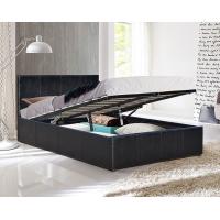 Buy cheap Black Faux Leather Storage Bed Frame Modern Design Queen Size product