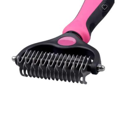 Buy cheap 2 Sided Pet Safe Dematting Comb Shedding Dematting Undercoat Rake from wholesalers