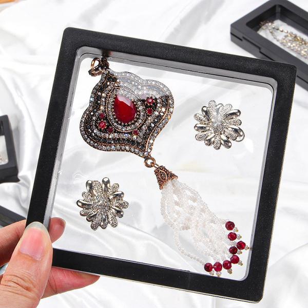 Buy cheap Jewelry Display PE Membrane Suspension Box , Transparent Film Floating Jewelry Case from wholesalers