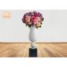 Buy cheap Decorative Frosted White Fiberglass Pot Planter With Frosted Black Base from wholesalers