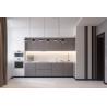 Buy cheap Solid Ash Wood Luxury Kitchen Cabinets Light Brown Cabinet For Apartment Use from wholesalers