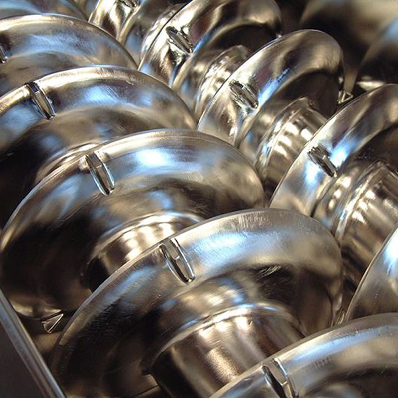 OEM Custom Cooling or Heating Optional U Trough Double Auger Screw Conveyor